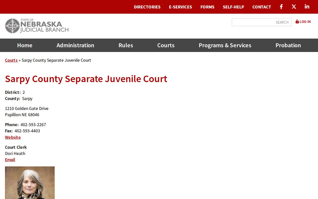 Sarpy County court docket separate juvenile court information