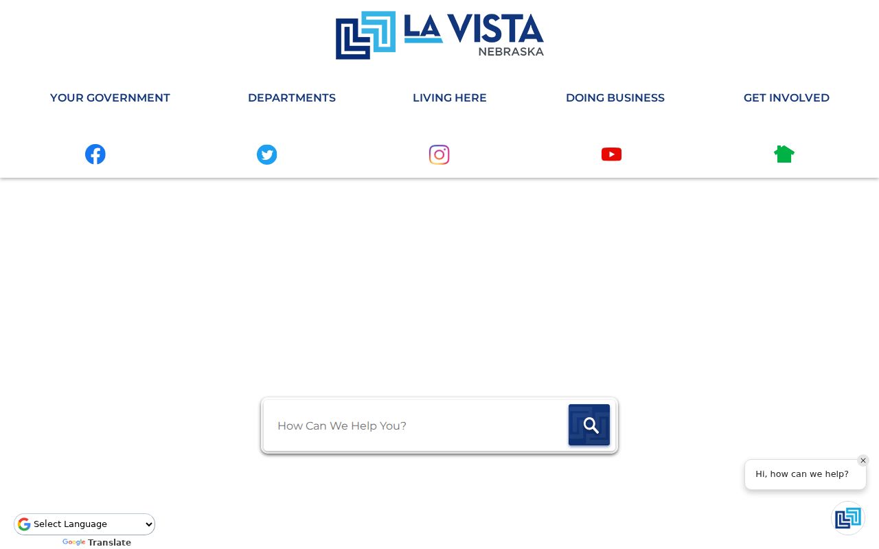 Sarpy County La Vista court records city hall source for code and administrative record routing